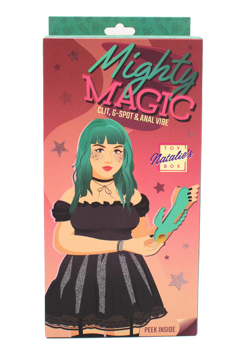 Mighty Magic 3-in-1 Vibrator, Blue Multi-Vibrator Toy - AlicePrin.com