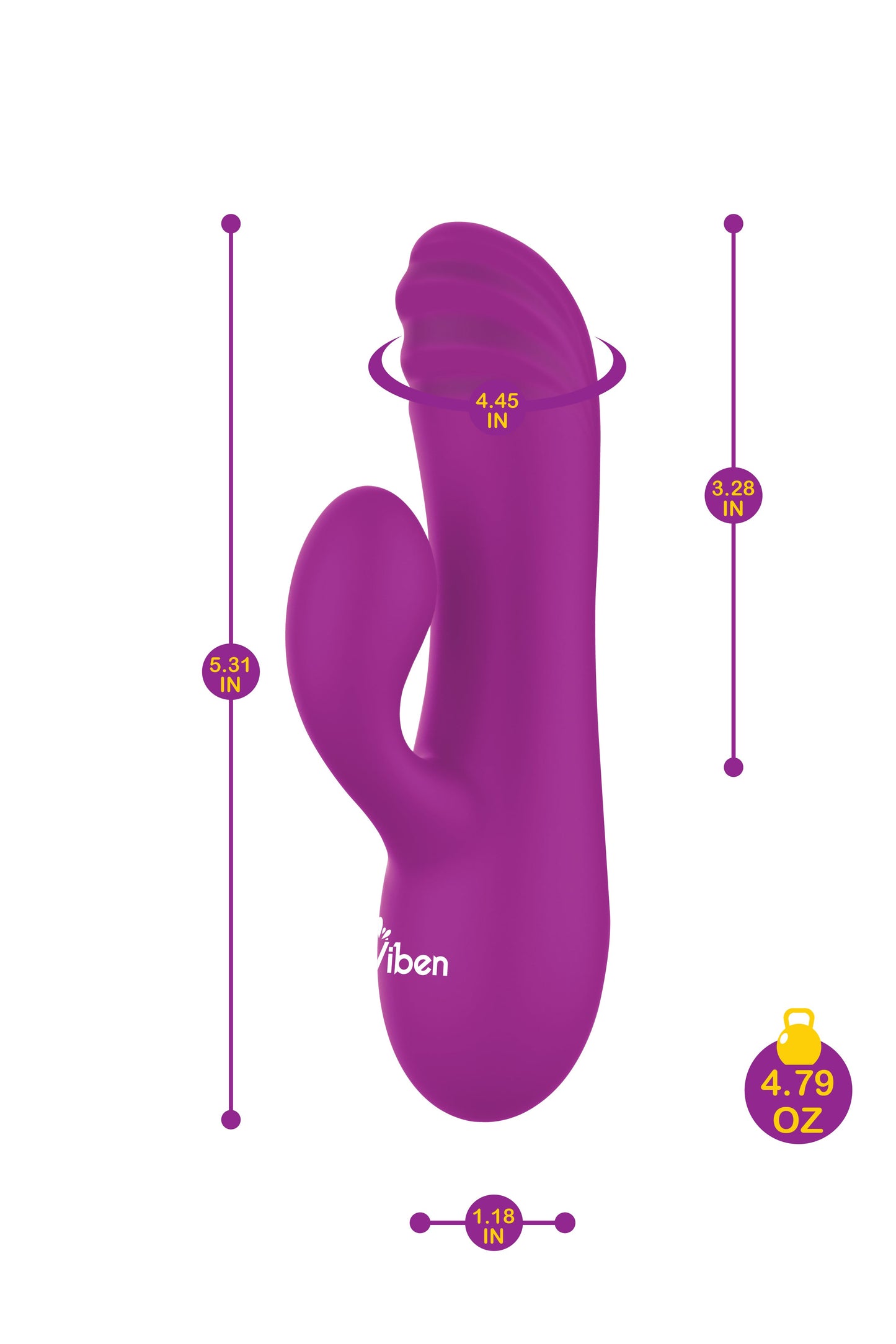 Jolie Mini Pleasure Ridges Rabbit Vibe, Mini Rabbit Vibrator - AlicePrin.com