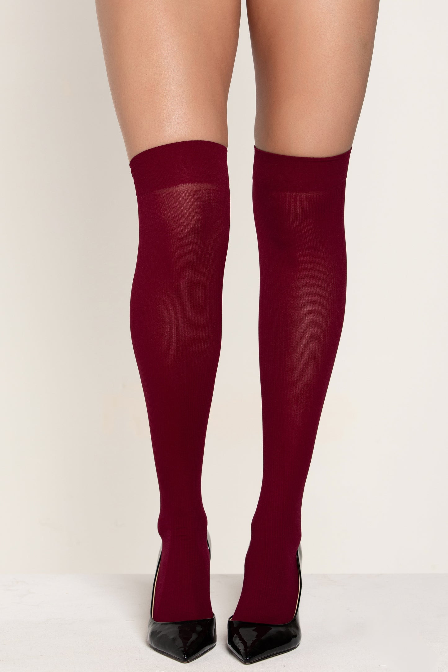 Ribbed Over-the-Knee Stocking, Knee High Stockings - AlicePrin.com
