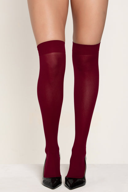 Ribbed Over-the-Knee Stocking, Knee High Stockings - AlicePrin.com