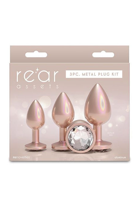 3 Piece Iridescent Anal Plug Set, Anal Training Set - AlicePrin.com