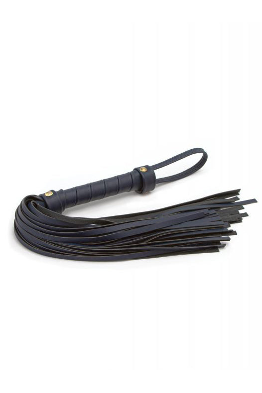 Blue Bondage Couture Flogger, Blue Flogger - AlicePrin.com