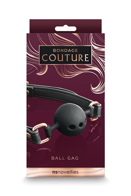 Black and Rose Gold Ball Gag, Black Ball Gag - AlicePrin.com