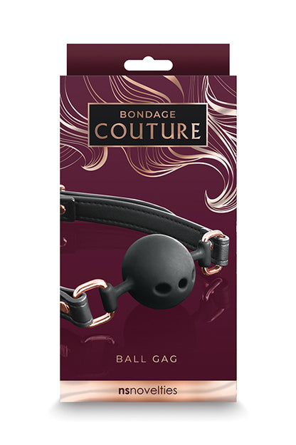 Black and Rose Gold Ball Gag, Black Ball Gag - AlicePrin.com