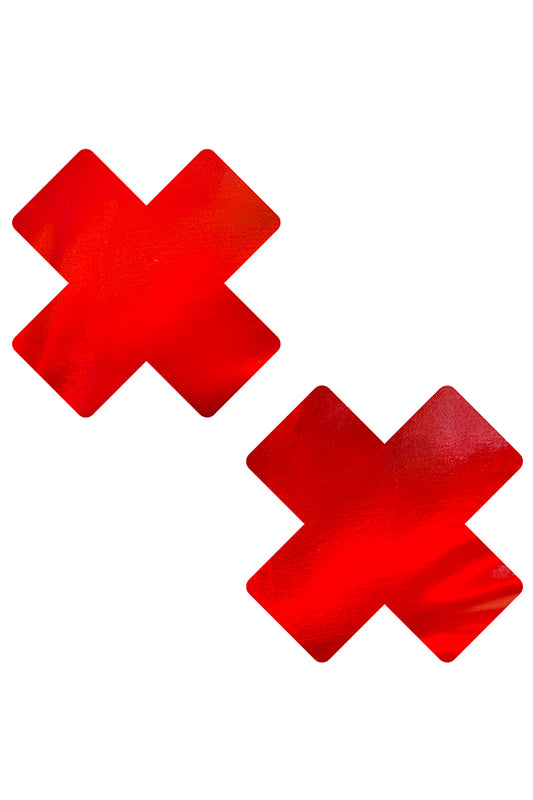 Bloody Nightmare X Pasties, Red X Pasties, X Nipple Pasties - AlicePrin.com