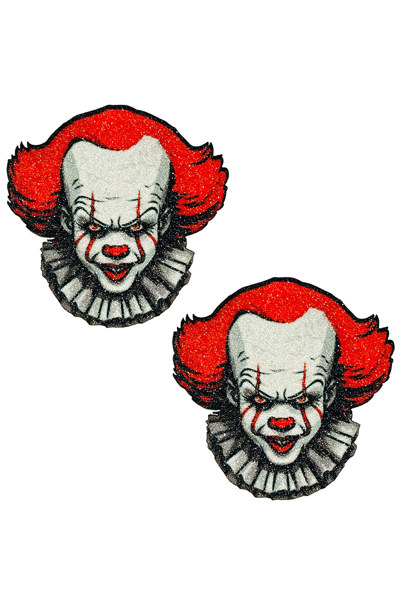 IT's Pennywise Clown Pasties, Pennywise Pasties, Scary Clown Pasties, Clown Nipple Pasties - AlicePrin.com