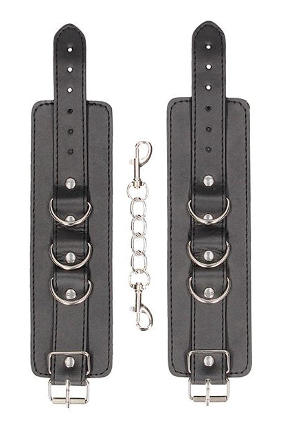 Bonded Leather Hand and Ankle Cuffs, Leather Handcuffs - AlicePrin.com