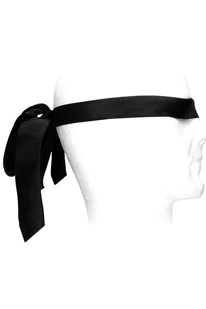 Black Satin Bondage Tie, Satin Restraint - AlicePrin.com