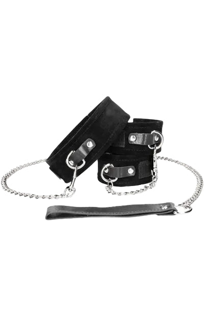 Velcro Collar and Cuffs Set, Cuffs Leash and Collar Set - AlicePrin.com