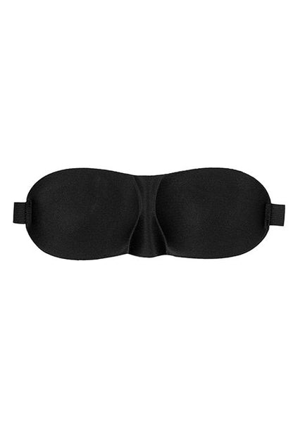 Curvy Satin Blindfold, Black Satin Eye Mask - AlicePrin.com