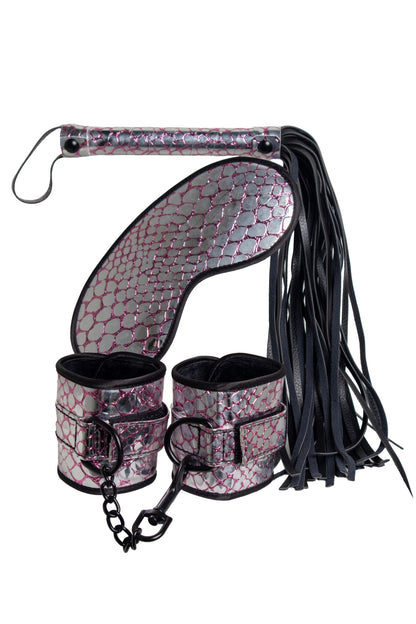 3-Pack Animal Print Bondage Kit, Metallic Bondage Kit - AlicePrin.com