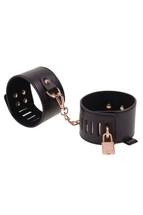 S&M Brat Locking Handcuffs, Handcuffs with Locks - AlicePrin.com
