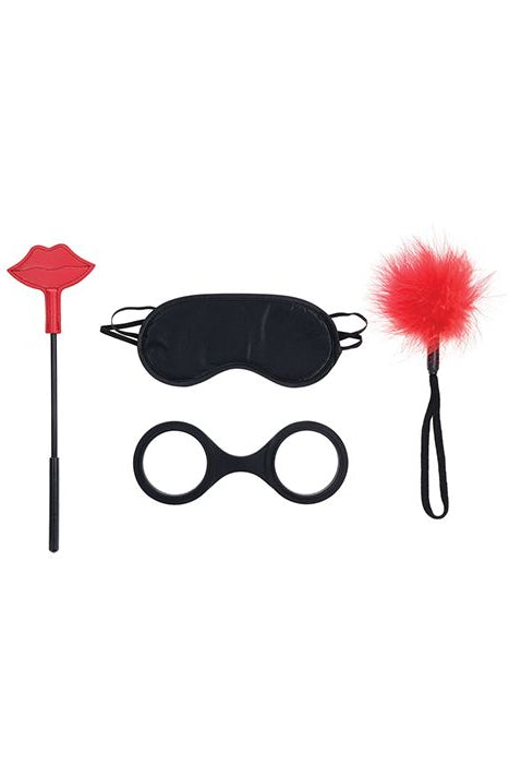 Ex's & Oh's Kiss Kit, Black and Red Sensory Kit - AlicePrin.com
