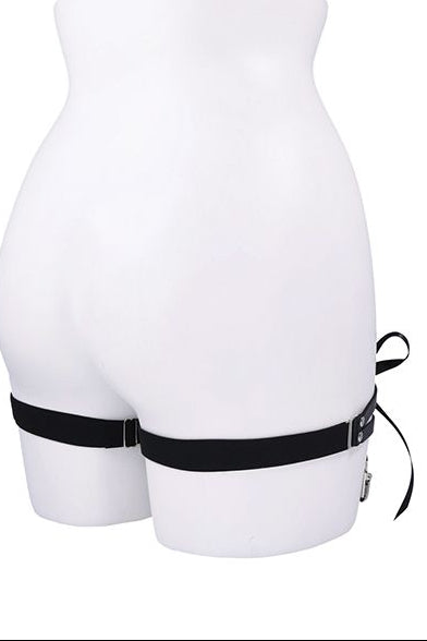 Laced Up Leg Garters, Corset Leg Garters - AlicePrin.com
