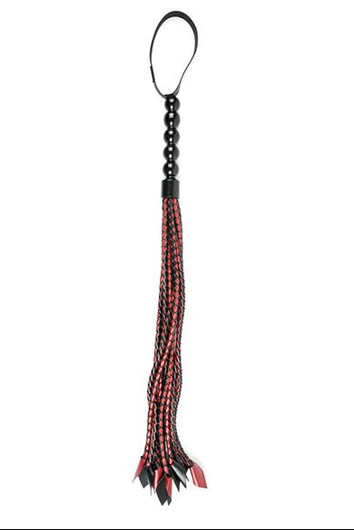 Saffron Braided Flogger, Braided Whip - AlicePrin.com