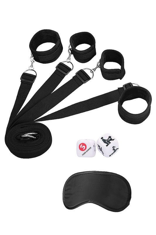Bed Bindings Restraint System Set, Wrist and Ankle Restraints - AlicePrin.com
