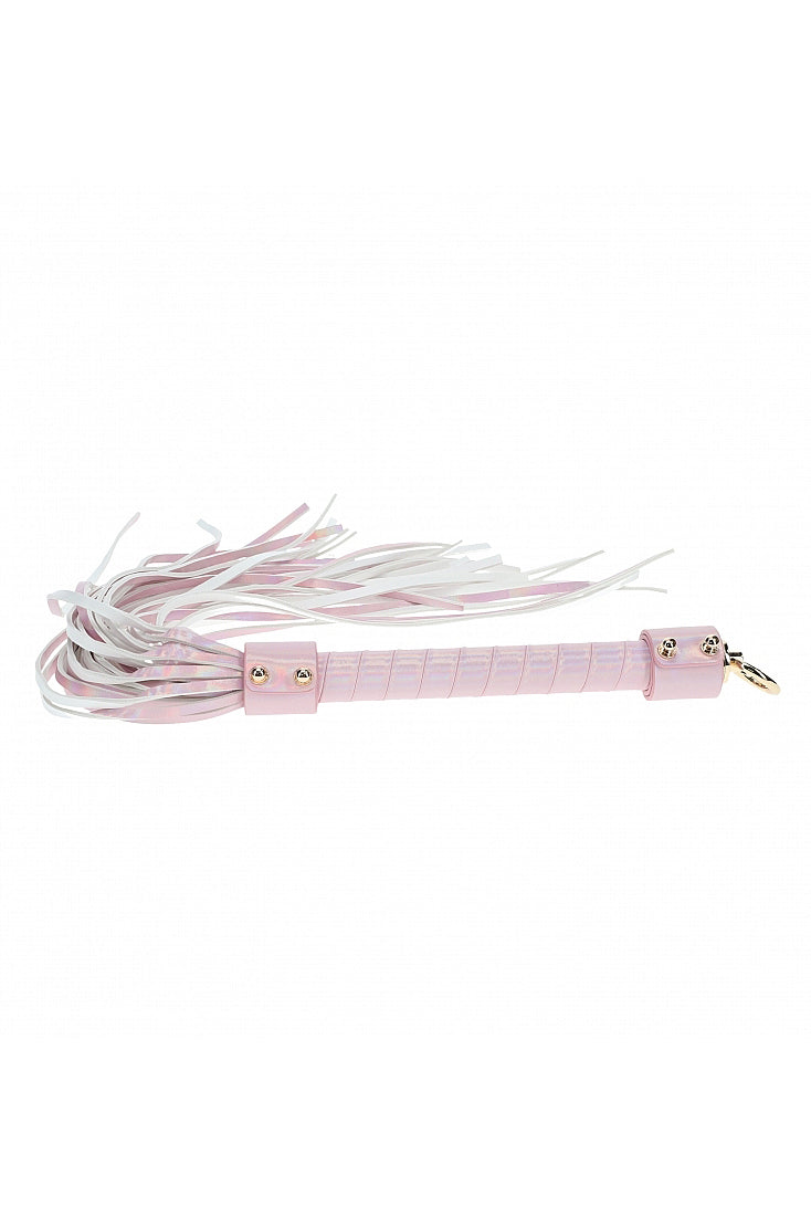 Iridescent Pink Paris Flogger, Pink Whip - AlicePrin.com