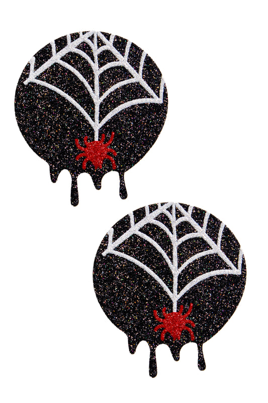 Tittsies Black Widow Pasties, Spiderweb Pasties - AlicePrin.com