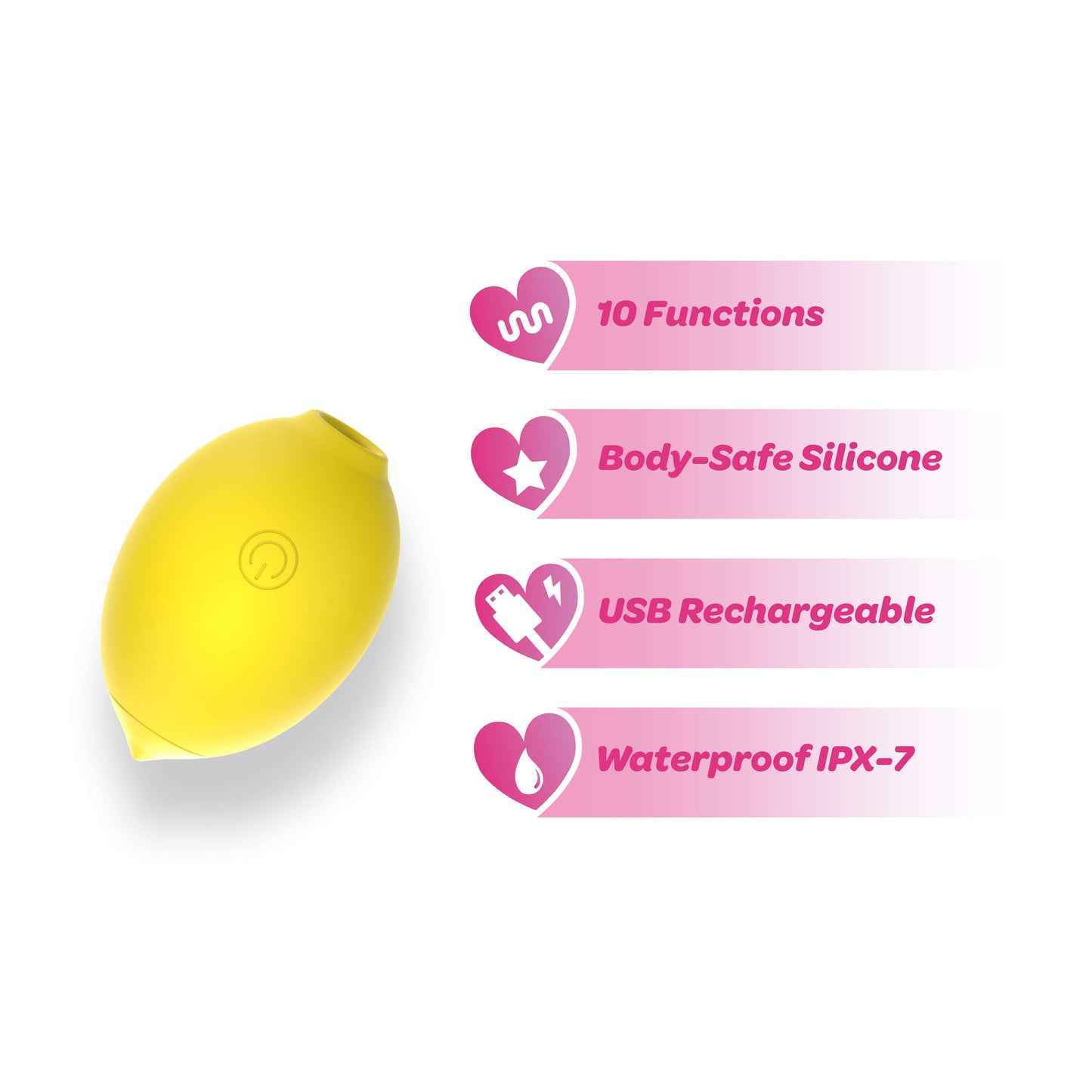 Dreamii Lemon Bliss Vibrator, Lemon Suction Vibrator - AlicePrin.com