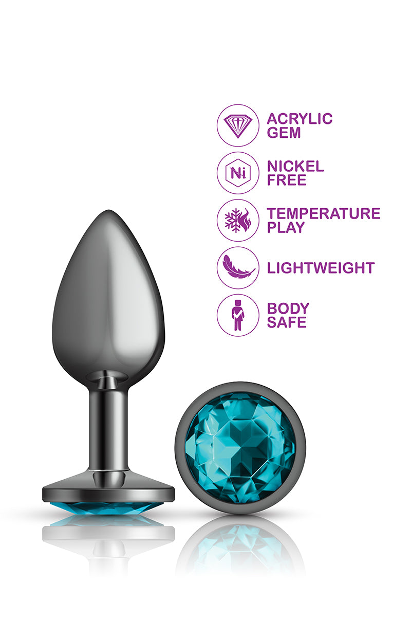 Small Gunmetal Metal Butt Plug, Small Metal Anal Plug - AlicePrin.com