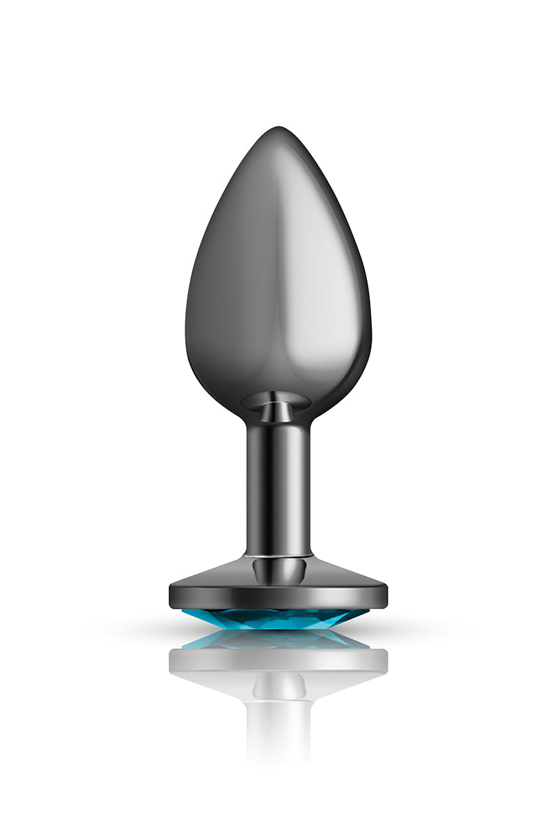 Small Gunmetal Metal Butt Plug, Small Metal Anal Plug - AlicePrin.com
