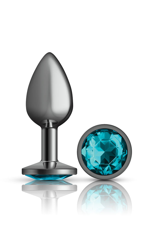 Small Gunmetal Metal Butt Plug, Small Metal Anal Plug - AlicePrin.com