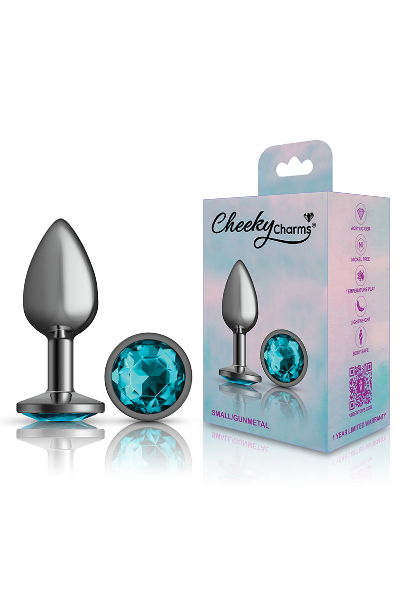 Small Gunmetal Metal Butt Plug, Small Metal Anal Plug - AlicePrin.com