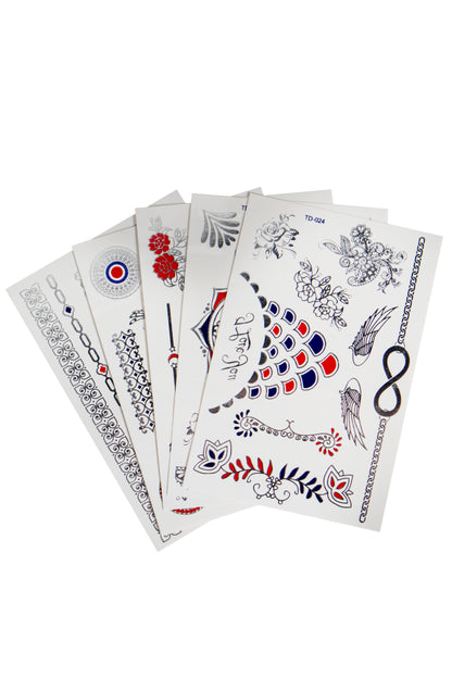 Let Your Light Shine Temporary Tattoo Pack, Festival Temporary Tattoo Pack - AlicePrin.com