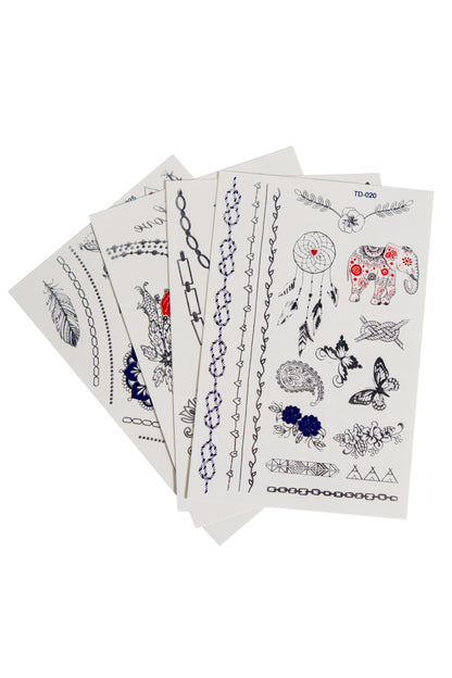 Let Your Light Shine Temporary Tattoo Pack, Festival Temporary Tattoo Pack - AlicePrin.com
