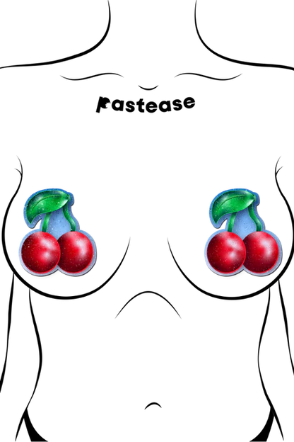 Velvet Cherries Pasties, Red Cherry Nipple Pasties - AlicePrin.com