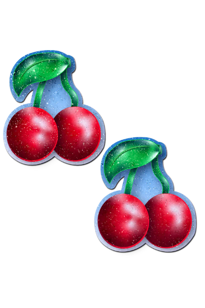 Velvet Cherries Pasties, Red Cherry Nipple Pasties - AlicePrin.com