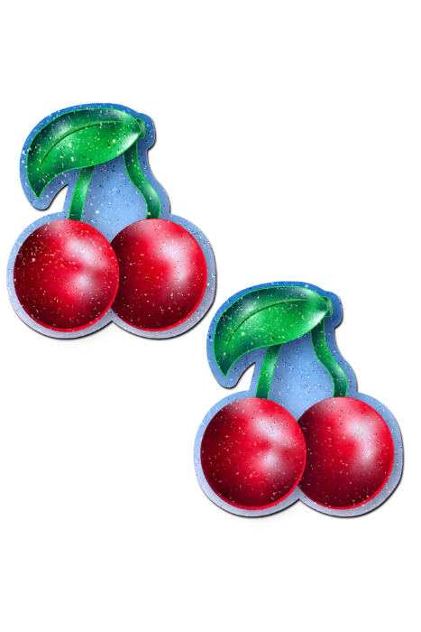 Velvet Cherries Pasties, Red Cherry Nipple Pasties - AlicePrin.com