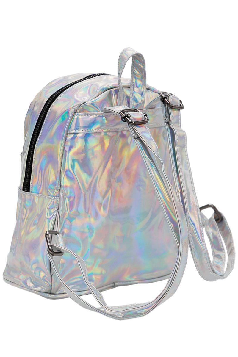 Holographic Mini Backpack, Holo Mini Rave Backpack - AlicePrin.com