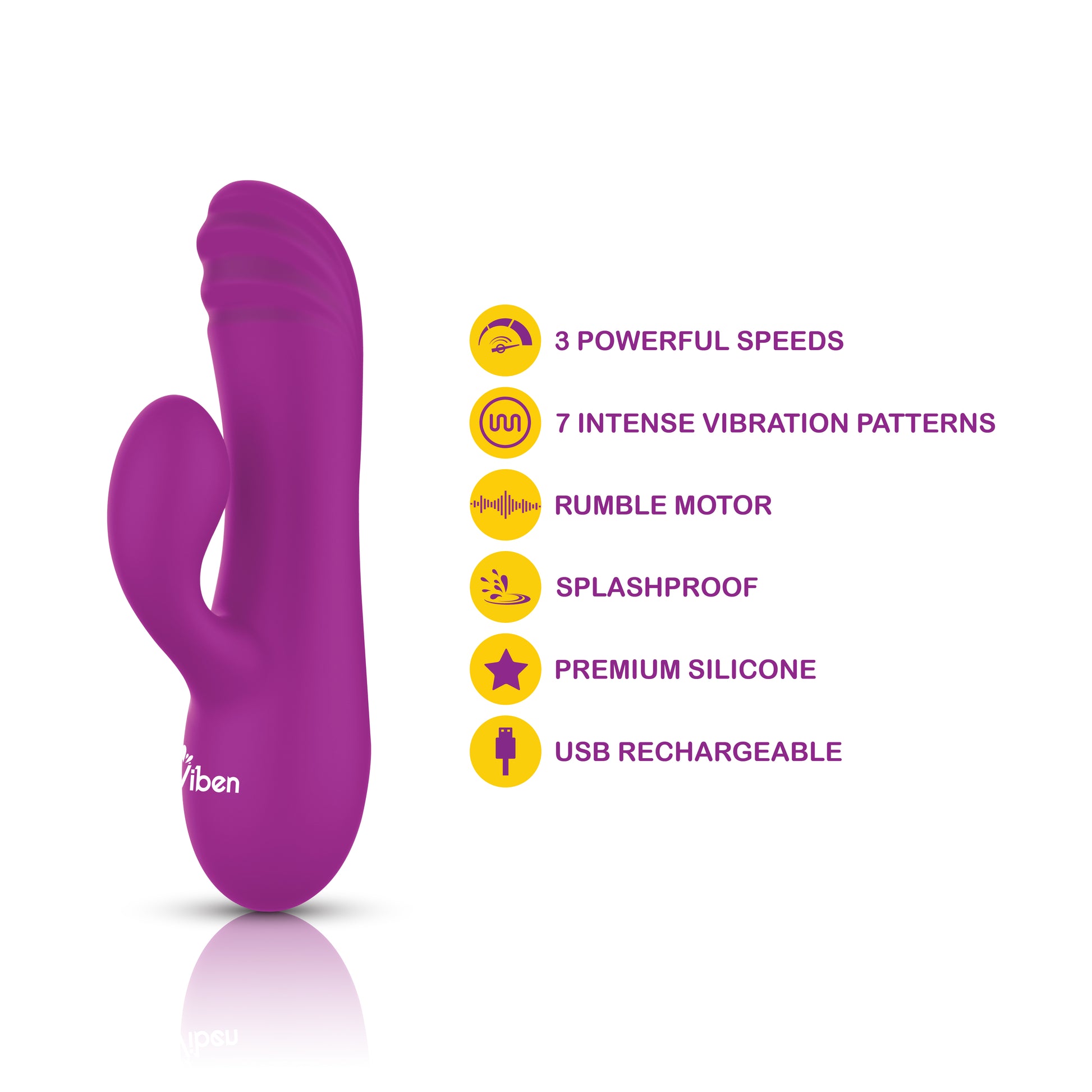 Jolie Mini Pleasure Ridges Rabbit Vibe, Mini Rabbit Vibrator - AlicePrin.com