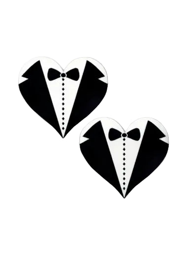 Tuxedo Heart Pasties, Tuxedo Pasties - AlicePrin.com